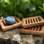 Дерев'яна мильниця з бамбукового дерева