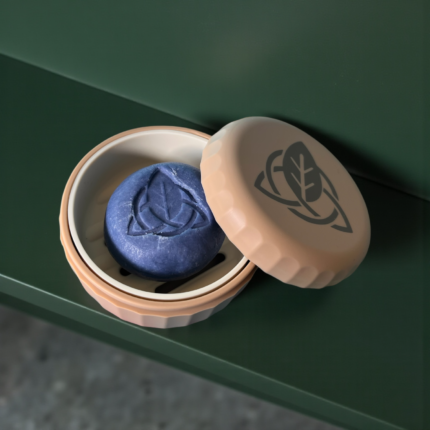 Комплект Лавандовий шампунь та силіконова мильниця